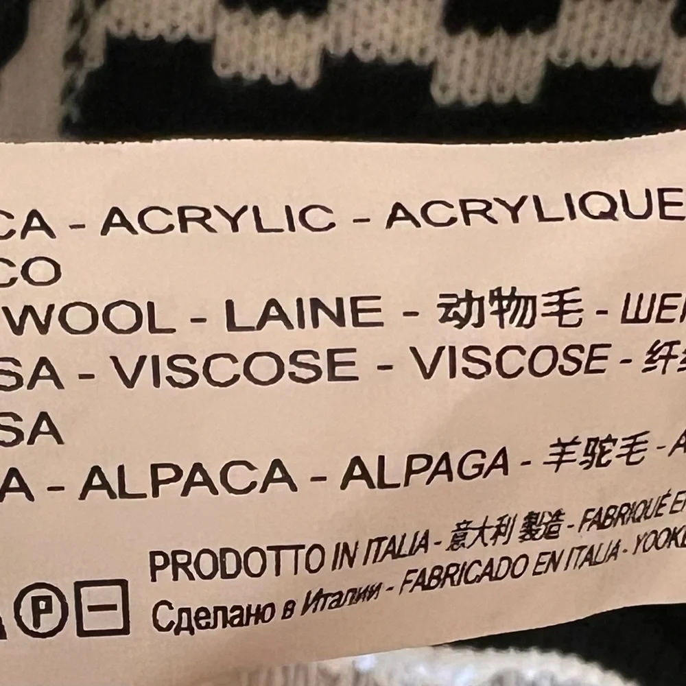 biancoghiaccio Black and White Geometric Cardigan - Picture 2 of 4